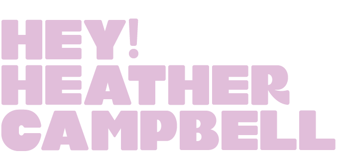 Hey! Heather Campbell branding strategist logo
