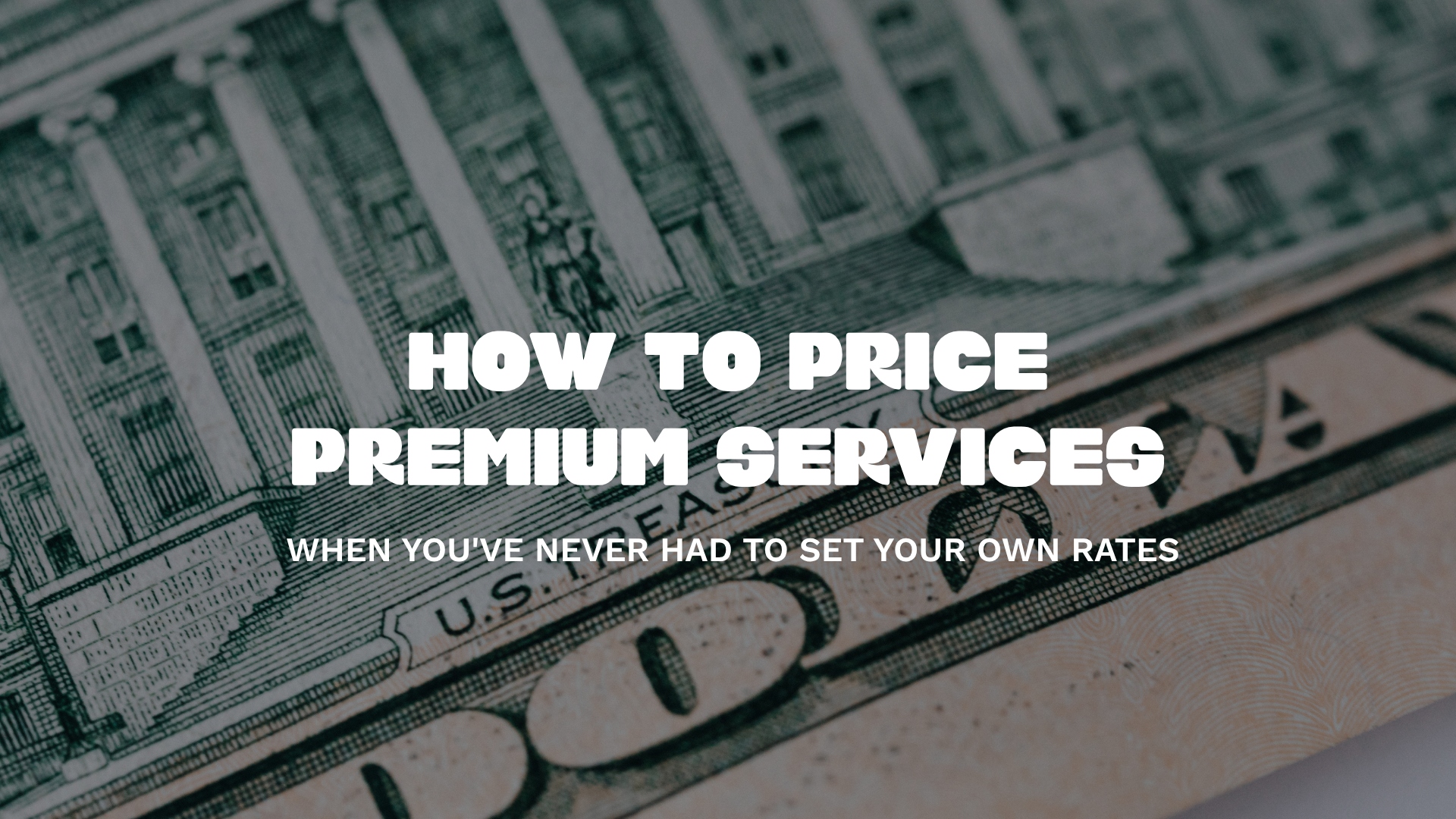 How to price premium services when you leave corporate for entrepreneurship